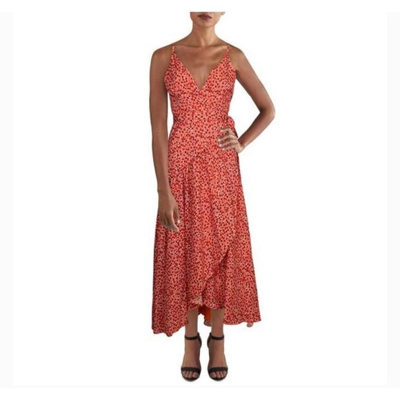 Anthropologie - Flutter Wrap Midi Dress petite M - Picture 9 of 16